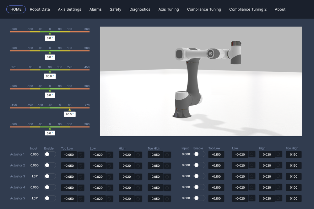 A screenshot of the Vectioneer zero code interface builder, showing a preview of a user interface with various widgets